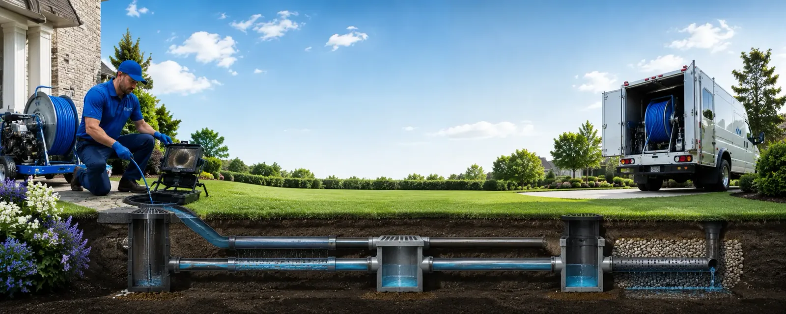Outdoor drain cleaning information for Hitchins, KY